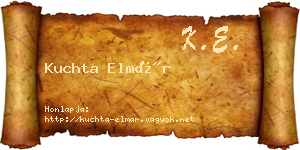 Kuchta Elmár névjegykártya